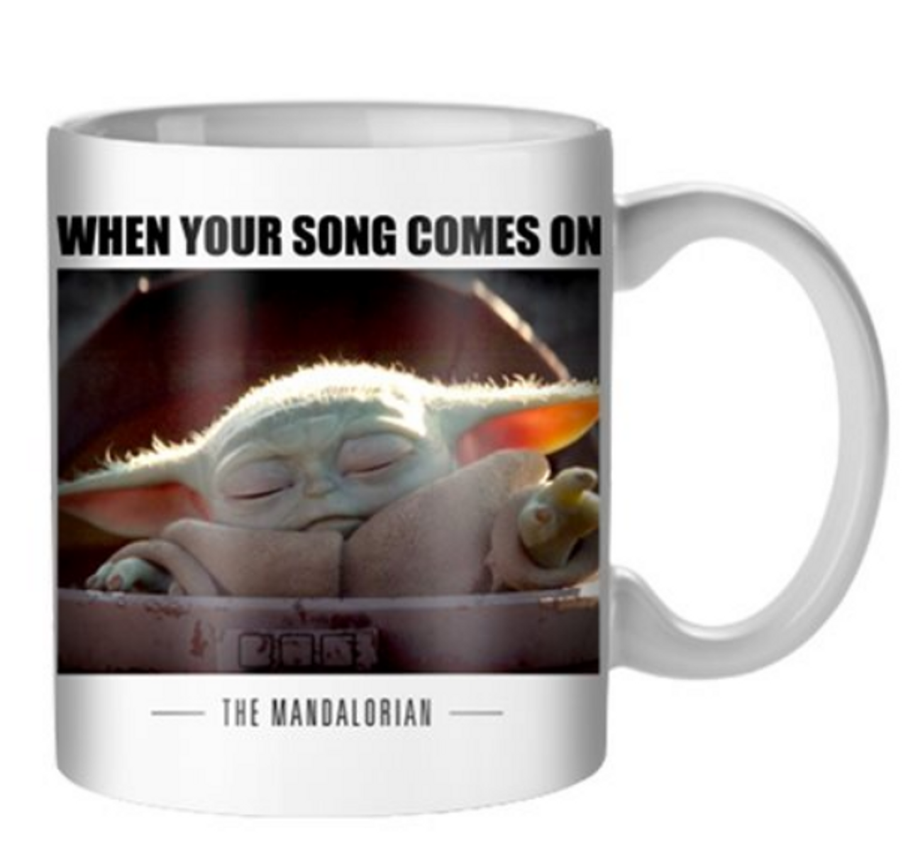 Star Wars: The Mandalorian Song Comes On The Child 20 oz. Mug - The Novelty  Shoppe