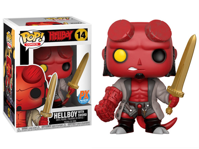 Hellboy with Sword PX Exclusive pop