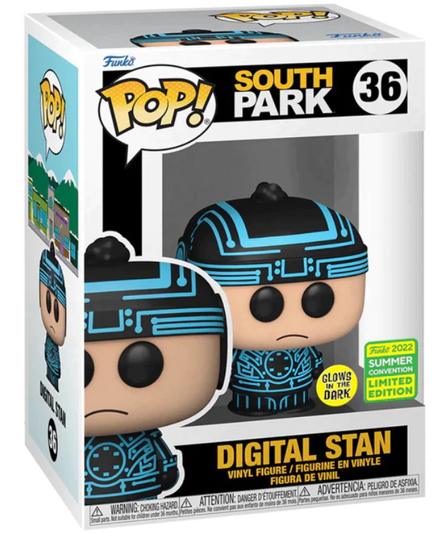 South Park Digital Stan Glow-in-the-Dark Pop! Vinyl Figure - 2022 Convention Exclusive