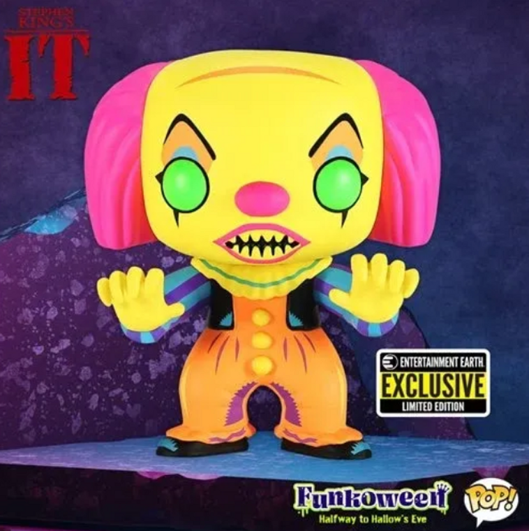 IT Pennywise Black Light Pop! Vinyl Figure