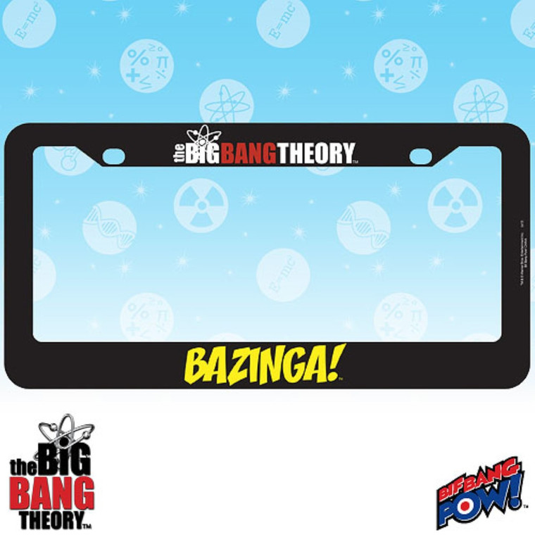 Big Bang Theory Bazinga! License Plate Frame
