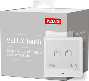 The VELUX KLR 300 WW is a touchscreen remote control designed to operate VELUX solar and electric skylights and shades with ease. Featuring an intuitive user interface, this remote lets you control venting skylights, blinds, and accessories from a single device.
One-Touch Operation – Open and close skylights or adjust shades with a simple tap.
Pre-Programmed Settings – Easily set ventilation schedules or adjust lighting for optimal comfort.
Sleek, Modern Design – Compact and easy to use with a clear touchscreen display.
Compatible with VELUX Solar & Electric Skylights – Works with VSS, VSE, and solar-powered blinds.
Upgrade to smart, convenient skylight control with the VELUX KLR 300 WW Touch Remote—bringing effortless comfort to your home. The VELUX KLR 300 WW is a touchscreen remote control designed to operate VELUX solar and electric skylights and shades with ease. Featuring an intuitive user interface, this remote lets you control venting skylights, blinds, and accessories from a single device.
One-Touch Operation – Open and close skylights or adjust shades with a simple tap.
Pre-Programmed Settings – Easily set ventilation schedules or adjust lighting for optimal comfort.
Sleek, Modern Design – Compact and easy to use with a clear touchscreen display.
Compatible with VELUX Solar & Electric Skylights – Works with VSS, VSE, and solar-powered blinds.
Upgrade to smart, convenient skylight control with the VELUX KLR 300 WW Touch Remote—bringing effortless comfort to your home.