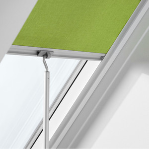 This is the business end of the Velux ZXT 200. See that simple hook? That's how you get your out-of-reach skylight shades moving without breaking out the ladder. Makes life a little easier, especially with high ceilings. This is the business end of the Velux ZXT 200. See that simple hook? That's how you get your out-of-reach skylight shades moving without breaking out the ladder. Makes life a little easier, especially with high ceilings.