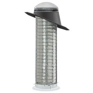 TMF 014 0000 - 14" Sun Tunnel Skylight with Pitched Flashing, Flexible Tube, Acrylic Dome TMF 014 0000 - 14" Sun Tunnel Skylight with Pitched Flashing, Flexible Tube, Acrylic Dome