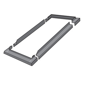 This image displays the ECB BIE pack counter flashing kit, featuring pre-formed counter flashing pieces that provide a weathertight seal around VELUX deck-mounted skylights. Designed to integrate with existing flashing systems, this kit ensures a professional and reliable installation This image displays the ECB BIE pack counter flashing kit, featuring pre-formed counter flashing pieces that provide a weathertight seal around VELUX deck-mounted skylights. Designed to integrate with existing flashing systems, this kit ensures a professional and reliable installation