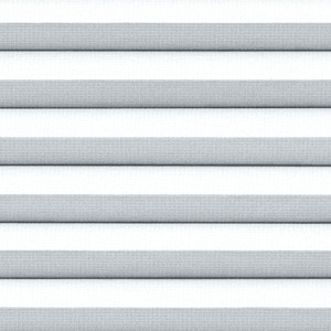 Light filtering white single pleated fabric. Light filtering white single pleated fabric.