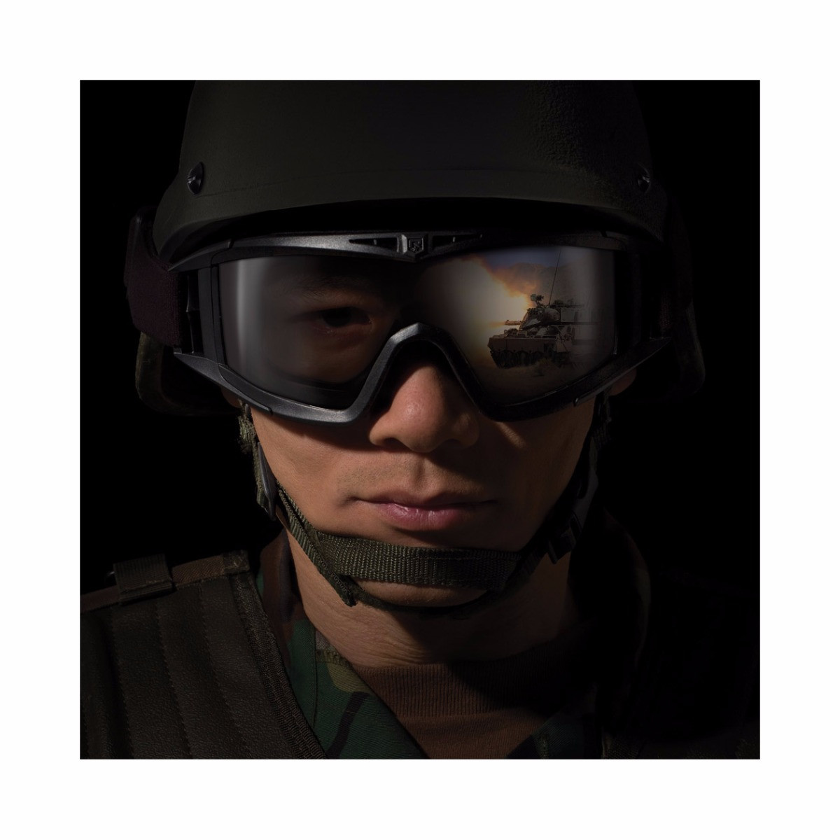 Asian Locust Goggle Military 2 Lens Kit