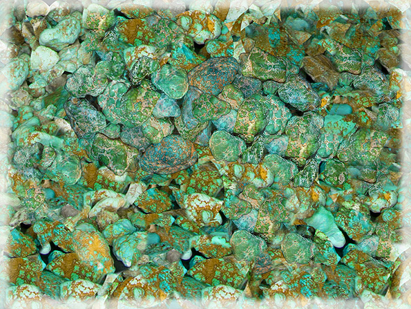 Lime Green Turquoise from the Carico Lake Turquoise Mine