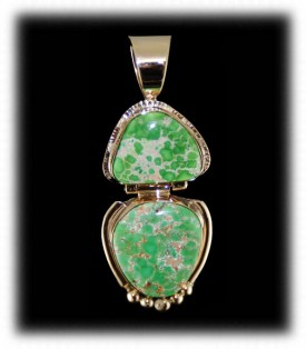 Lime Green and Blue Carico Lake Turquoise