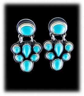 Silver Turquoise Earrings