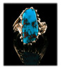 Women's gold and Turquoise ring Women's gold and Turquoise ring