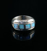 Fire Opal Inlay Swiss Ring                                                                                      Fire Opal Inlay Swiss Ring