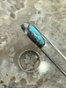 Smoky Spiderweb, Bisbee Turquoise Cabochon Smoky Spiderweb, Bisbee Turquoise Cabochon