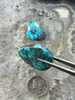 Gorgeous Smokey/SpiderWebbed Bisbee Turquoise Cabochons, matched pair