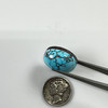 Persian Turquoise Cabochon - Spiderwebbed High-Dommed 
