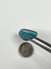 Long pair Shaped Kingman Black Web Tirquoise Cabochon.