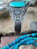 1940’s Fred Harvey style filigree turquoise bracelet 1940’s Fred Harvey style filigree turquoise bracelet