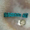 Indian Mountain Spiderweb Turquoise Cabochon Pair