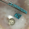 Indian Mountain Spiderweb Turquoise Cabochon Pair