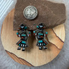Vintage Zuni rainbow man earrings Vintage Zuni rainbow man earrings