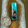 Elongated rectangle Bisbee Turquoise cabochon – 26
