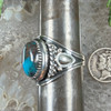 Royal Blue Bisbee Turquoise Ring by Derrick Gordon