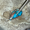 Royal Blue Red Webbed Bisbee Cabochon