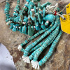 Old Santo Domingo Turquoise Chunk Necklace