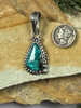 Spiderweb Turquoise Pendant