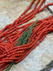 Beautiful 3.5 mm Mediterranean coral beads