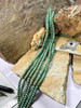 Green Spiderweb  Hubei Turquoise Bead Strands