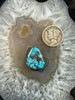 Royal Blue Smokey Webbed Bisbee Turquoise Cab-632