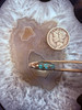 Dark Bisbee Turquoise smoky Web cab-664