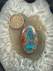 Red spiderweb Bisbee Turquoise cab – 601
