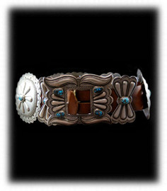 Vintage Navajo Concho Belt