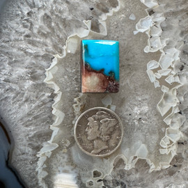 Bisbee Turq w/Quartz Cabochon Bisbee Turq w/Quartz Cabochon