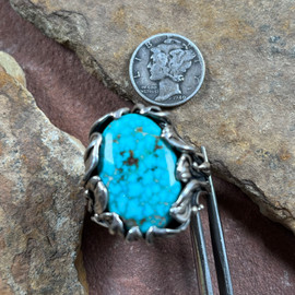 Heavy  Turquoise Mountain Men’s Ring Heavy  Turquoise Mountain Men’s Ring