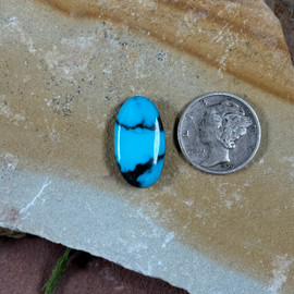 Bisbee Turquoise cabochon, oval