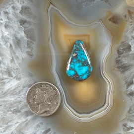 Smokey Spiderweb Turquoise, pear shape Smokey Spiderweb Turquoise, pear shape