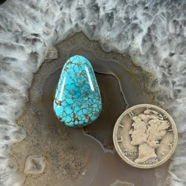 Bisbee Spiderweb Turquoise Cabochon-507 Bisbee Spiderweb Turquoise Cabochon-507