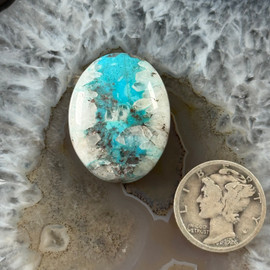 Crystal Bisbee Turquoise Cabochon-520 Crystal Bisbee Turquoise Cabochon-520