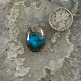 Deep Blue Bisbee Oval Cabochon-30