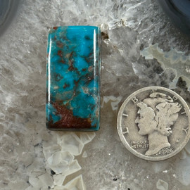 Bisbee Turquoise Rectangle of Cabochon-139 Bisbee Turquoise Rectangle of Cabochon-139