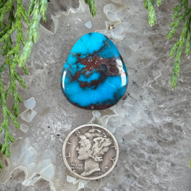 Royal Blue Bisbee turquoise cab -563