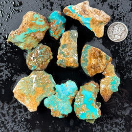 vintage Royston Turquoise rough  vintage Royston Turquoise rough