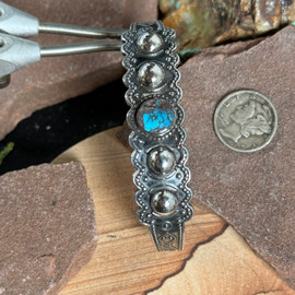 Fred Harvey style vintage Bisbee Turquoise bracelet