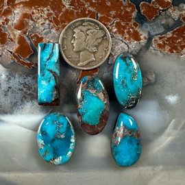 Rich blue Bisbee Turquoise cab deal – 159