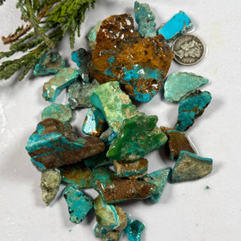 Authentic Rough Blue Gem Turquoise