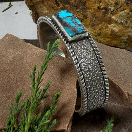 Bisbee Turquoise Bracelet by Quaid Shorty