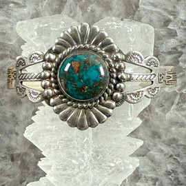 Fred Harvey style, Navajo Turquoise bracelet